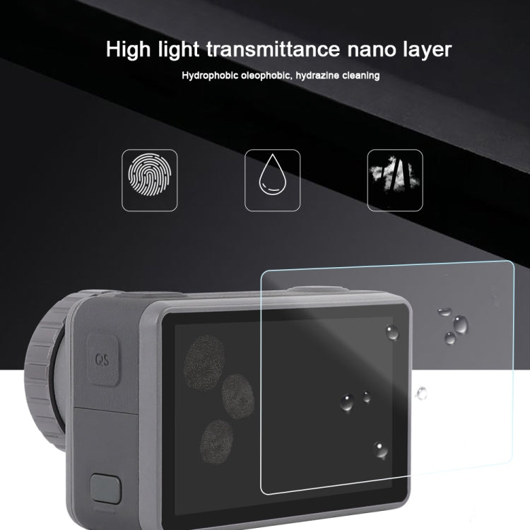 3-in-1 Lens Front and Back LCD Display HD Protective Film – Tempered Glass, Screen Protector, Ultra-thin, For DJI Osmo Action
