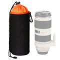 SLR Camera Lens Bag Micro Single Lens Bag Lens Inner Bile Bag Waterproof Protective Case Plus Velvet Thickening, Diameter: 10cm, Height: 25cm, Diameter: 10cm, Height: 25cm Diameter: 10cm, Height: 25cm Orange