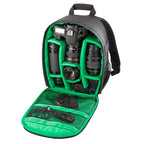 INDEPMAN DL-B013 Portable Waterproof Scratch-proof Outdoor Sports Backpack Camera Bag Phone Tablet Bag for GoPro, SJCAM, Nikon, Canon, Xiaomi Xiaoyi YI, iPad, Apple, Samsung, Huawei, Size: 26.5 * 12.5 * 33 cm Green