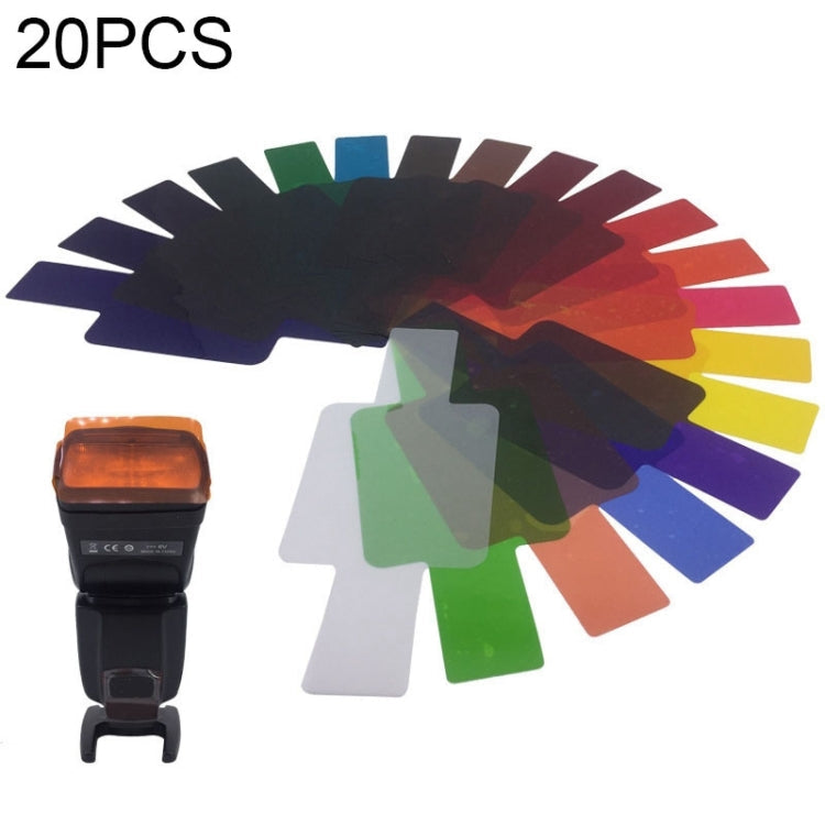 20 PCS / Set SiGi SG200 20-color Filter Set Camera Top Flash Accessories Temperature Filter, 20-color – Durable Build, Easy to Use 20-color