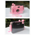 SUC4 5m Waterproof Retro Film Camera Mini Point-and-shoot Camera for Children, Black White, Pink, Baby Blue, White, Yellow – Waterproof
