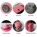 SUC4 5m Waterproof Retro Film Camera Mini Point-and-shoot Camera for Children, Black White, Pink, Baby Blue, White, Yellow – Waterproof