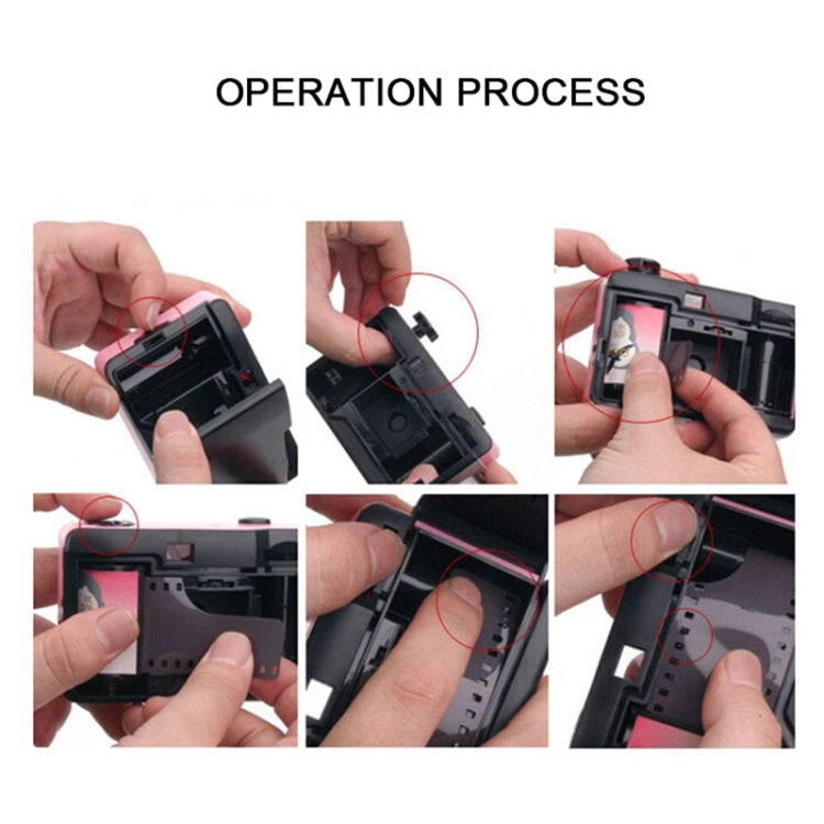 SUC4 5m Waterproof Retro Film Camera Mini Point-and-shoot Camera for Children, Black White, Pink, Baby Blue, White, Yellow – Waterproof