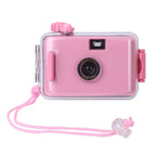 SUC4 5m Waterproof Retro Film Camera Mini Point-and-shoot Camera for Children, Black White, Pink, Baby Blue, White, Yellow – Waterproof