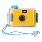 SUC4 5m Waterproof Retro Film Camera Mini Point-and-shoot Camera for Children, Black White, Pink, Baby Blue, White, Yellow – Waterproof