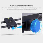 YELANGU L40T 40cm Carbon Fiber Slide Rail Track for SLR Cameras / Video Cameras, L40T 40cm