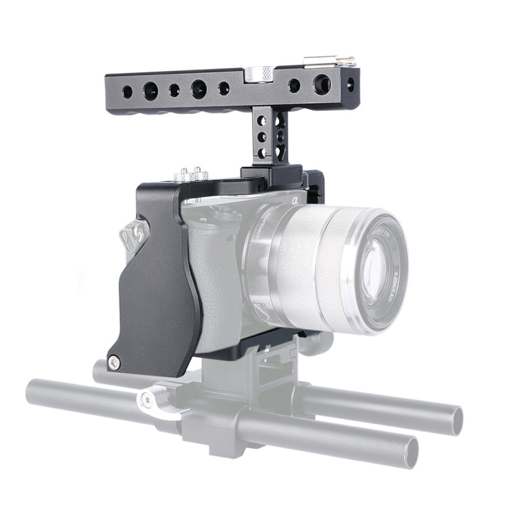 YELANGU C6 Camera Video Cage Handle Stabilizer for Sony A6000 / A6300 / A6500 / A6400, Handle Stabilizer Handle Stabilizer