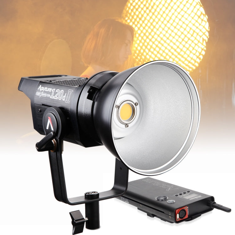 Aputure LS C120D II High Color Restoration CRI 96 Light Storm Natural White Light 5500K COB LED Studio Video Light with 2.4GHz Wireless Remote & Control Box Default Title