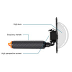 RUIGPRO Floating Hand Grip Dome Port Underwater Diving Camera Lens Transparent Cover for DJI Osmo Action, Osmo Action