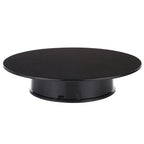 25cm 360 Degree Electric Rotating Turntable Display Stand Video Shooting Props Turntable for Photography, Load 3kg, Powered by Battery, 25cm/Powered by Battery(B), 25cm/Powered by Battery(BW), 25cm/Powered by Battery(W) 25cm Powered by Battery(B) Black