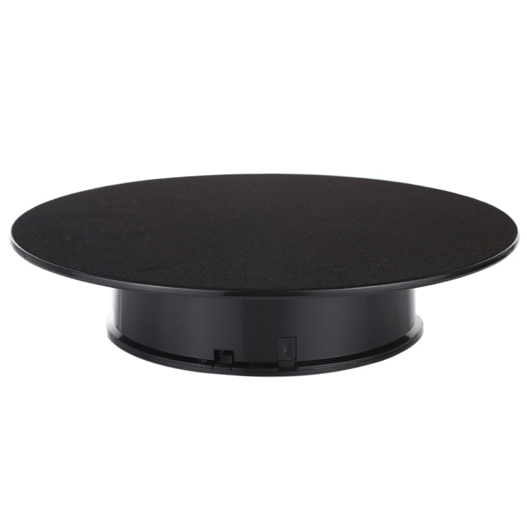 25cm 360 Degree Electric Rotating Turntable Display Stand Video Shooting Props Turntable for Photography, Load 3kg, Powered by Battery, 25cm/Powered by Battery(B), 25cm/Powered by Battery(BW), 25cm/Powered by Battery(W) 25cm Powered by Battery(B) Black