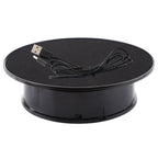 20cm 360 Degree Electric Rotating Turntable Display Stand Photography Video Shooting Props Turntable, Load 1.5kg, Powered by Battery & USB, 20cm/Powered by Battery or USB(B), 20cm/Powered by Battery or USB(W), 20cm/Powered by Battery or USB(W+B)