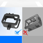 RUIGPRO for GoPro HERO8 Black Standard Border PC ABS Frame Mount Protective Case – Durable Build, Easy to Use