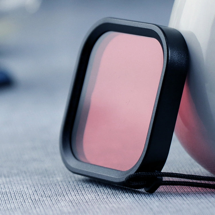 Square Housing Diving Color Lens Filter for GoPro HERO8 Black – Waterproof Pink