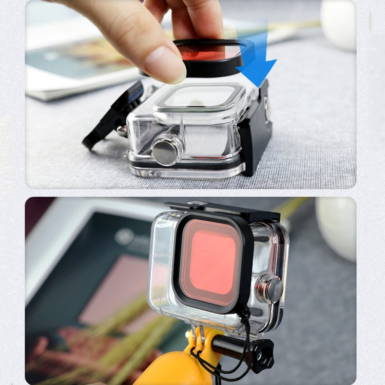 Square Housing Diving Color Lens Filter for GoPro HERO8 Black – Waterproof