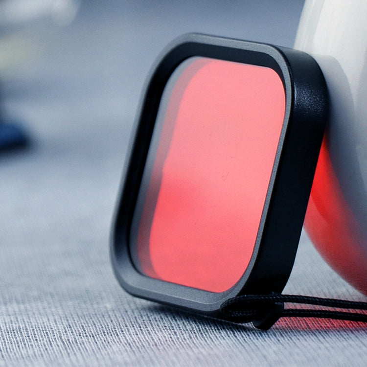 Square Housing Diving Color Lens Filter for GoPro HERO8 Black – Waterproof Red