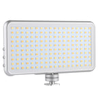 LED011S Pocket 180 LEDs Professional Vlogging Photography Video & Photo Studio Light with OLED Display & Cold Shoe Adapter Mount for Canon / Nikon DSLR Cameras, 180 LED
