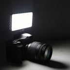 LED011S Pocket 180 LEDs Professional Vlogging Photography Video & Photo Studio Light with OLED Display & Cold Shoe Adapter Mount for Canon / Nikon DSLR Cameras, 180 LED