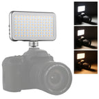 LED-013 Pocket 112 LEDs Professional Vlogging Photography Video & Photo Studio Light with OLED Display & Cold Shoe Adapter Mount for Canon / Nikon DSLR Cameras, 112 LED – Durable Build, Easy to Use 112 LED