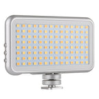 LED-013 Pocket 112 LEDs Professional Vlogging Photography Video & Photo Studio Light with OLED Display & Cold Shoe Adapter Mount for Canon / Nikon DSLR Cameras, 112 LED – Durable Build, Easy to Use
