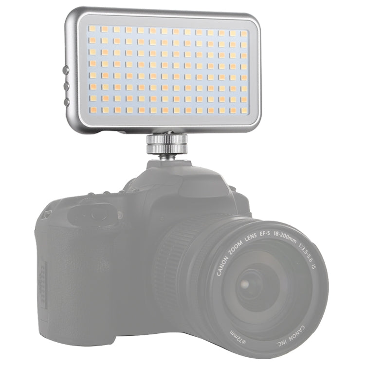 LED-013 Pocket 112 LEDs Professional Vlogging Photography Video & Photo Studio Light with OLED Display & Cold Shoe Adapter Mount for Canon / Nikon DSLR Cameras, 112 LED – Durable Build, Easy to Use