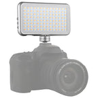 LED-013 Pocket 112 LEDs Professional Vlogging Photography Video & Photo Studio Light with OLED Display & Cold Shoe Adapter Mount for Canon / Nikon DSLR Cameras, 112 LED – Durable Build, Easy to Use