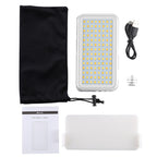LED-013 Pocket 112 LEDs Professional Vlogging Photography Video & Photo Studio Light with OLED Display & Cold Shoe Adapter Mount for Canon / Nikon DSLR Cameras, 112 LED – Durable Build, Easy to Use