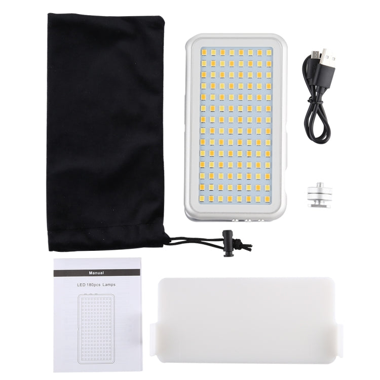 LED-013 Pocket 112 LEDs Professional Vlogging Photography Video & Photo Studio Light with OLED Display & Cold Shoe Adapter Mount for Canon / Nikon DSLR Cameras, 112 LED – Durable Build, Easy to Use