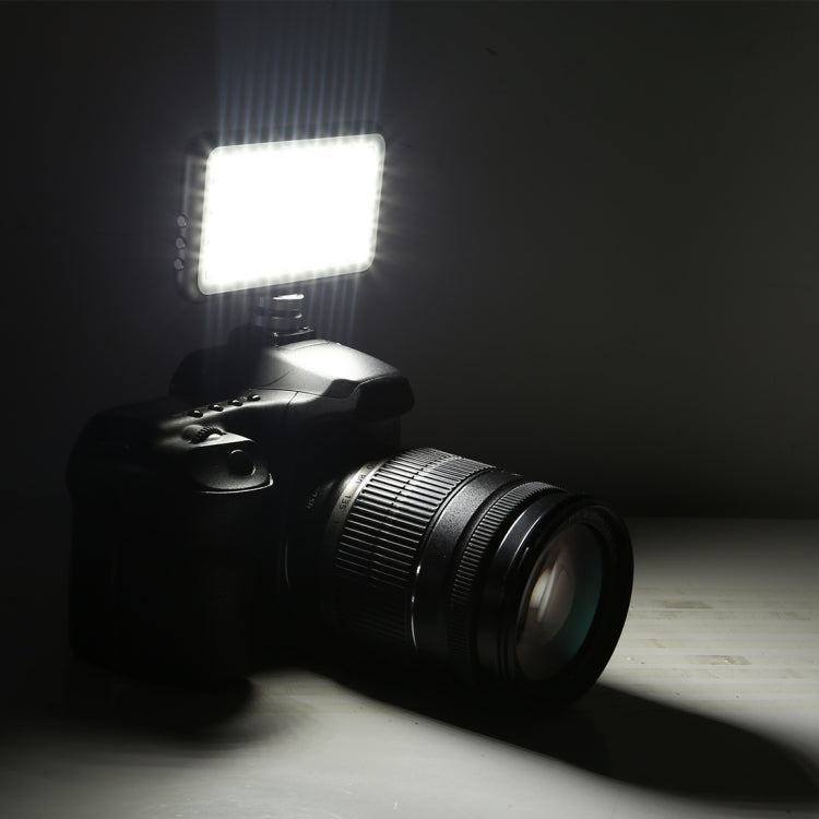 LED-013 Pocket 112 LEDs Professional Vlogging Photography Video & Photo Studio Light with OLED Display & Cold Shoe Adapter Mount for Canon / Nikon DSLR Cameras, 112 LED – Durable Build, Easy to Use
