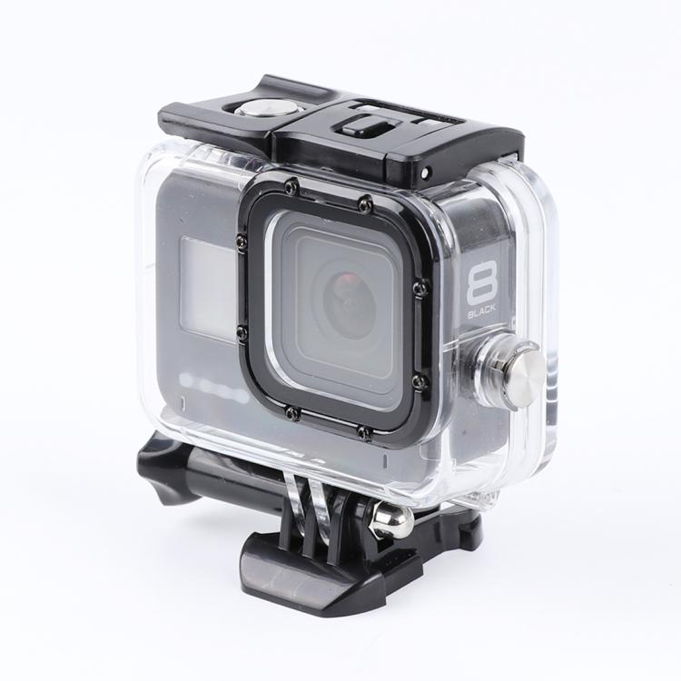 45m Waterproof Housing Protective Case with Buckle Basic Mount & Screw – Waterproof, For GoPro HERO8 Black