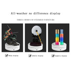 13.8cm USB Charging Smart 360 Degree Rotating Turntable Display Stand Video Shooting Props Turntable for Photography, Load 3kg