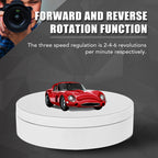 13.8cm USB Charging Smart 360 Degree Rotating Turntable Display Stand Video Shooting Props Turntable for Photography, Load 3kg