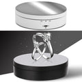 13.8cm Mirror Style USB Charging Smart 360 Degree Rotating Turntable Display Stand Video Shooting Props Turntable for Photography, Load 3kg, 13.8cm Mirror/Powered by USB(W) 13.8cm Mirror Powered by USB(W)