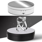 13.8cm Mirror Style USB Charging Smart 360 Degree Rotating Turntable Display Stand Video Shooting Props Turntable for Photography, Load 3kg, 13.8cm Mirror/Powered by USB(W) 13.8cm Mirror Powered by USB(W)