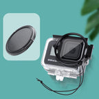 RUIGPRO for GoPro HERO8 58mm Filter Adapter Ring + Waterproof Case with Lens Cap – Waterproof