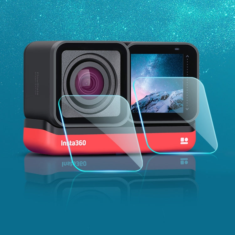 Lens + LCD Display Tempered Glass Film for Insta 360 One R 4K, For Insta 360 One R 4K For Insta 360 One R 4K