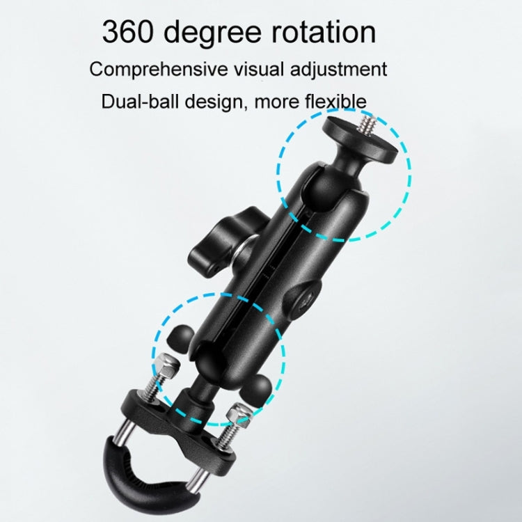 9cm Connecting Rod 20mm Ball Head Motorcycle Handlebar Fixed Mount Holder with Tripod Adapter & Screw for GoPro, Insta360, DJI and Other Action Cameras, 9.5cm Connecting Rod Holder – Durable Build, Easy to Use