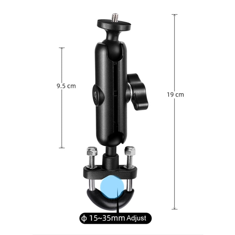 9cm Connecting Rod 20mm Ball Head Motorcycle Handlebar Fixed Mount Holder with Tripod Adapter & Screw for GoPro, Insta360, DJI and Other Action Cameras, 9.5cm Connecting Rod Holder – Durable Build, Easy to Use