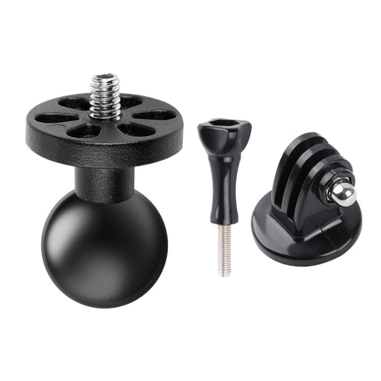 1/4 inch Screw 25mm Ball Head Motorcycle Fixed Mount Holder with Tripod Adapter & Screw for GoPro, Insta360, DJI and Other Action Cameras, 1/4 inch Screw 25mm Ball Head – Durable Build, Easy to Use