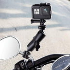 1/4 inch Screw 25mm Ball Head Motorcycle Fixed Mount Holder with Tripod Adapter & Screw for GoPro, Insta360, DJI and Other Action Cameras, 1/4 inch Screw 25mm Ball Head – Durable Build, Easy to Use