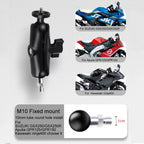 1/4 inch Screw 25mm Ball Head Motorcycle Fixed Mount Holder with Tripod Adapter & Screw for GoPro, Insta360, DJI and Other Action Cameras, 1/4 inch Screw 25mm Ball Head – Durable Build, Easy to Use