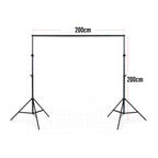 200x200cm Photo Studio Background Support Stand Backdrop Crossbar Bracket Kit, 200x200cm