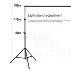 200x200cm Photo Studio Background Support Stand Backdrop Crossbar Bracket Kit, 200x200cm