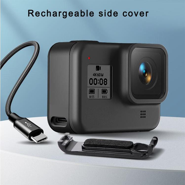 Sports Camera Rechargeable Battery Replacement Cover Side Cover for GoPro HERO8 – Durable Build, Easy to Use, For GoPro HERO8
