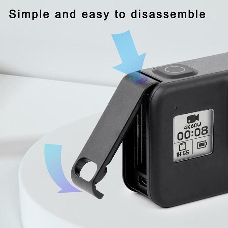 Sports Camera Rechargeable Battery Replacement Cover Side Cover for GoPro HERO8 – Durable Build, Easy to Use, For GoPro HERO8
