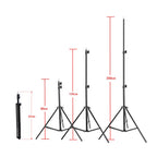 50x70cm Single Light Softbox + 2m Photography Lighting Tripod Mount Stand + Arm Jib Crossbar Bracket Studio Flash Light Set
