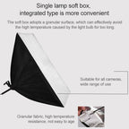 50x70cm Single Light Softbox + 2m Photography Lighting Tripod Mount Stand + Arm Jib Crossbar Bracket Studio Flash Light Set