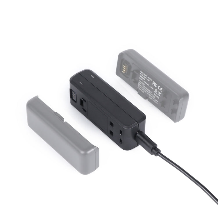 For Insta360 One R Dual-side Batteries Charger Base, Dual-side Batteries – Fast Charging, TPU