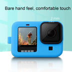/ HERO9 Black Silicone Protective Case Cover with Wrist Strap & Lens Cover – Durable Build, Easy to Use, For GoPro HERO10 Black
