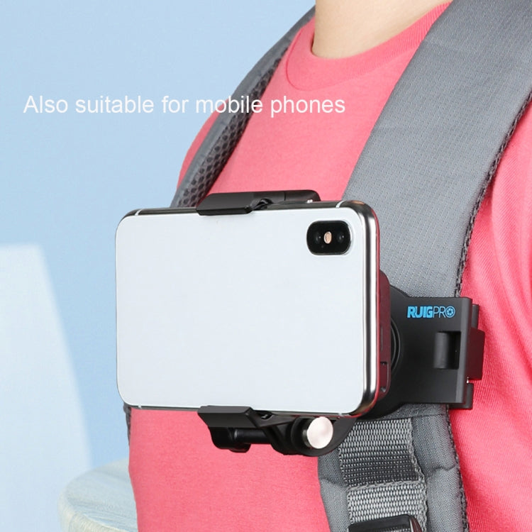 RUIGPRO 360 Degree Rotating Quick Release Strap Mount Shoulder Backpack Mount for GoPro, Insta360, DJI and Other Action Cameras – Durable Build, Easy to Use